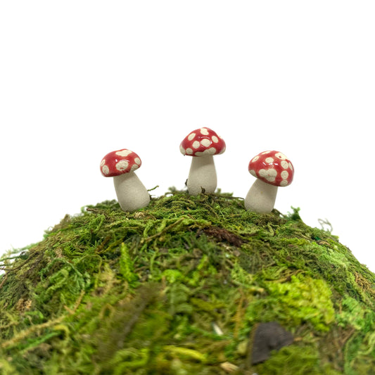 Micro Ceramic Mushrooms