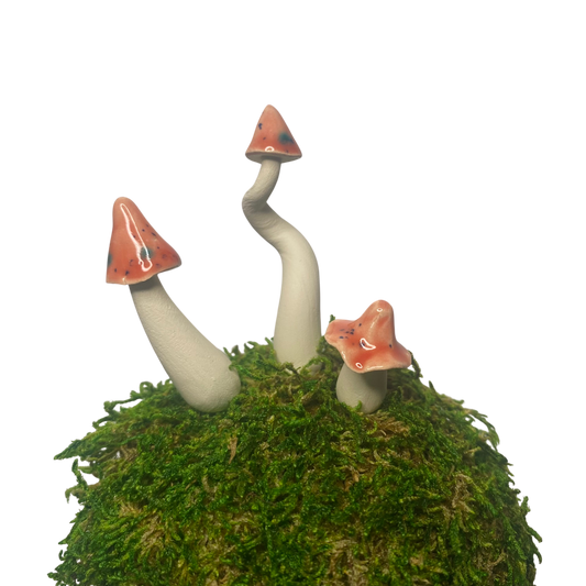 Miniature Ceramic Mushrooms - Gems