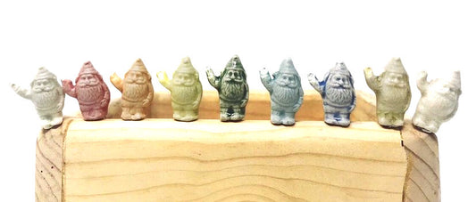 Miniature Ceramic Gnomes