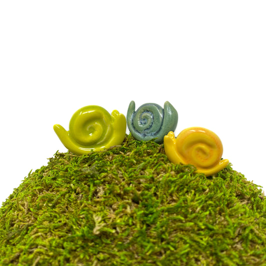 Miniature Ceramic Snails