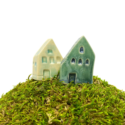 Miniature Ceramic Fairy House