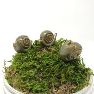 Miniature Snail: Army Green